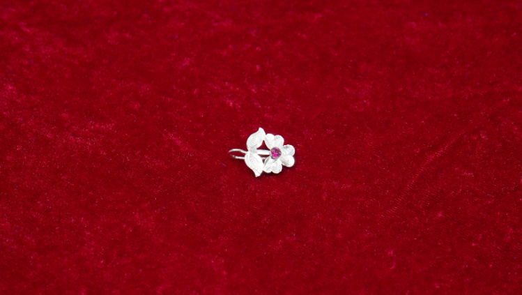 neha silver nose pin