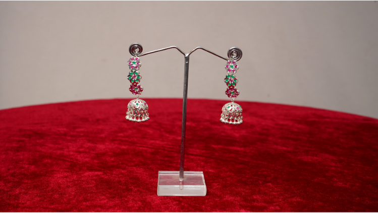 namra silver earrings