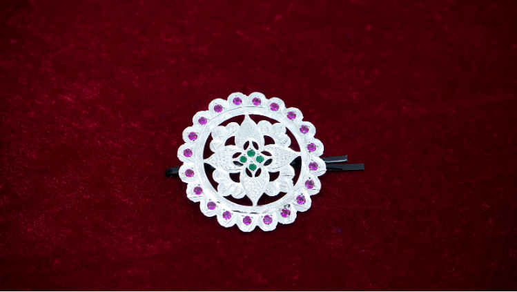 surya silver hair pin